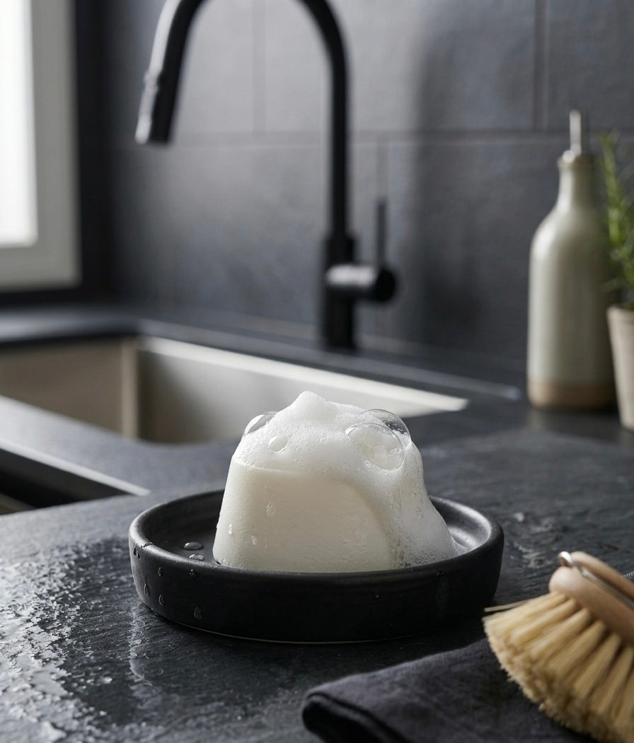 Solid Dish Soap - Recipe + Soap